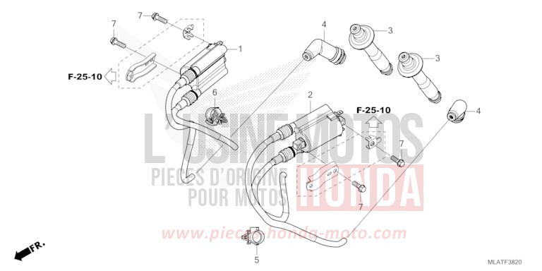 BOBINE D'ALLUMAGE de CMX 1100 "Rebel" IRIDIUM GRAY METALLIC (NHC65) de 2026